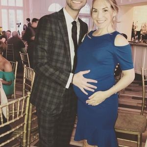 Maternity Royal Blue Special occasion dress